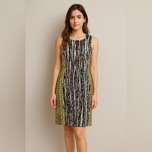 W118 by walter baker snakeskin print pencil dress size medium